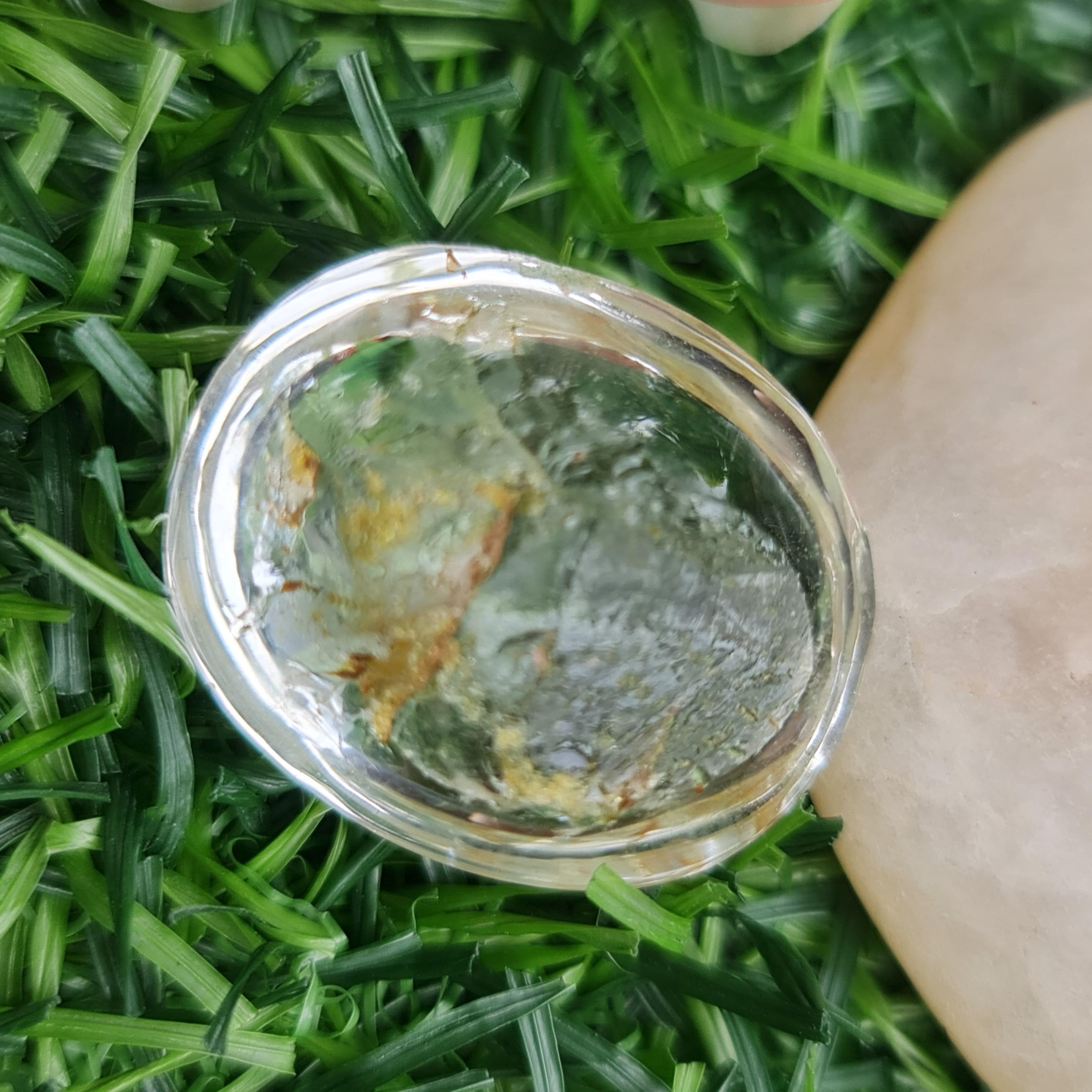 โป่งข่าม ควอตซ์ Rutilated Quartz 49.15 กะรัต Cts. พลอยแท้ อัญมณีมงคลประจําวันเกิด เครื่องประดับพลอย