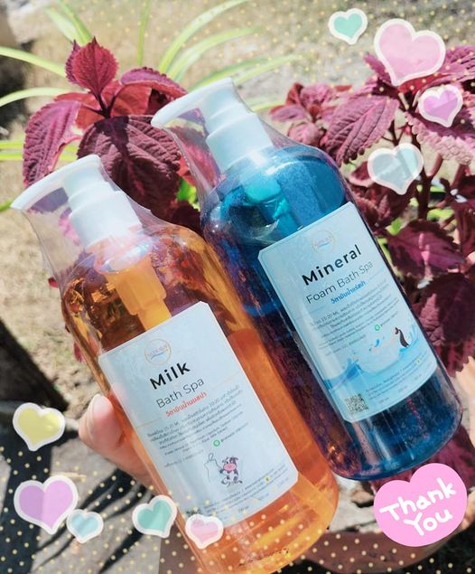 ชุดใหญ่วิตามินน้ำแร่ และ วิตามินน้ำนม สปา ขนาด 500ml. อย่างละ 1 ขวด BY NATWALAI