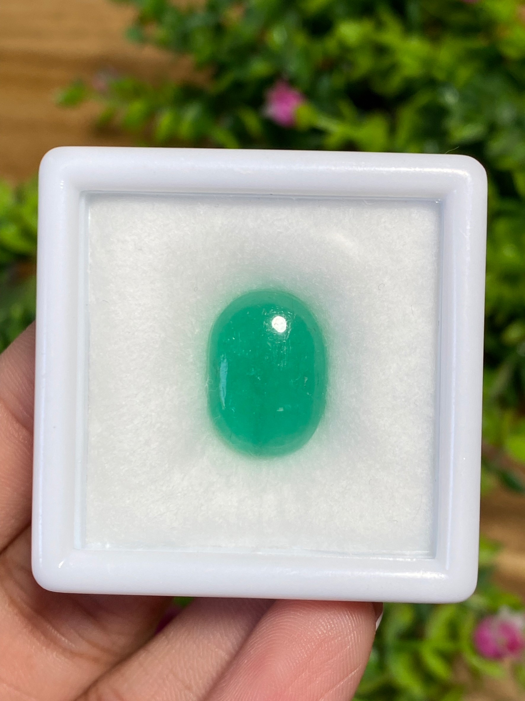 พลอย มรกต โคลัมเบีย Colombian Emerald 8.62 กะรัต (Cts.) พร้อมใบเซอร์ พลอยแท้ อัญมณีมงคลประจําวันเกิด เครื่องประดับพลอย