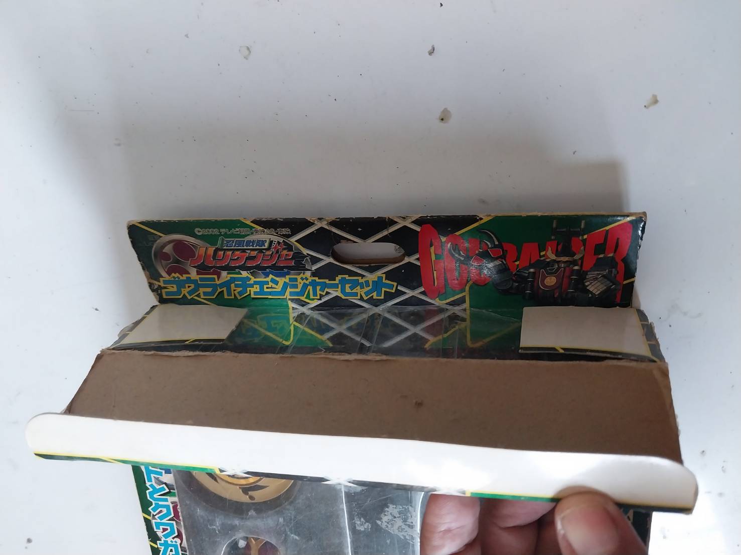 เพคเกจเก่า มีรอยชำรุดตามภาพ,เซต เฮอรริเคนเจอร ์ มินิซอรฟ 1ตัว นาฬิกาแปลงร่าง1อัน , โกไรเจอร์ Gouraiger