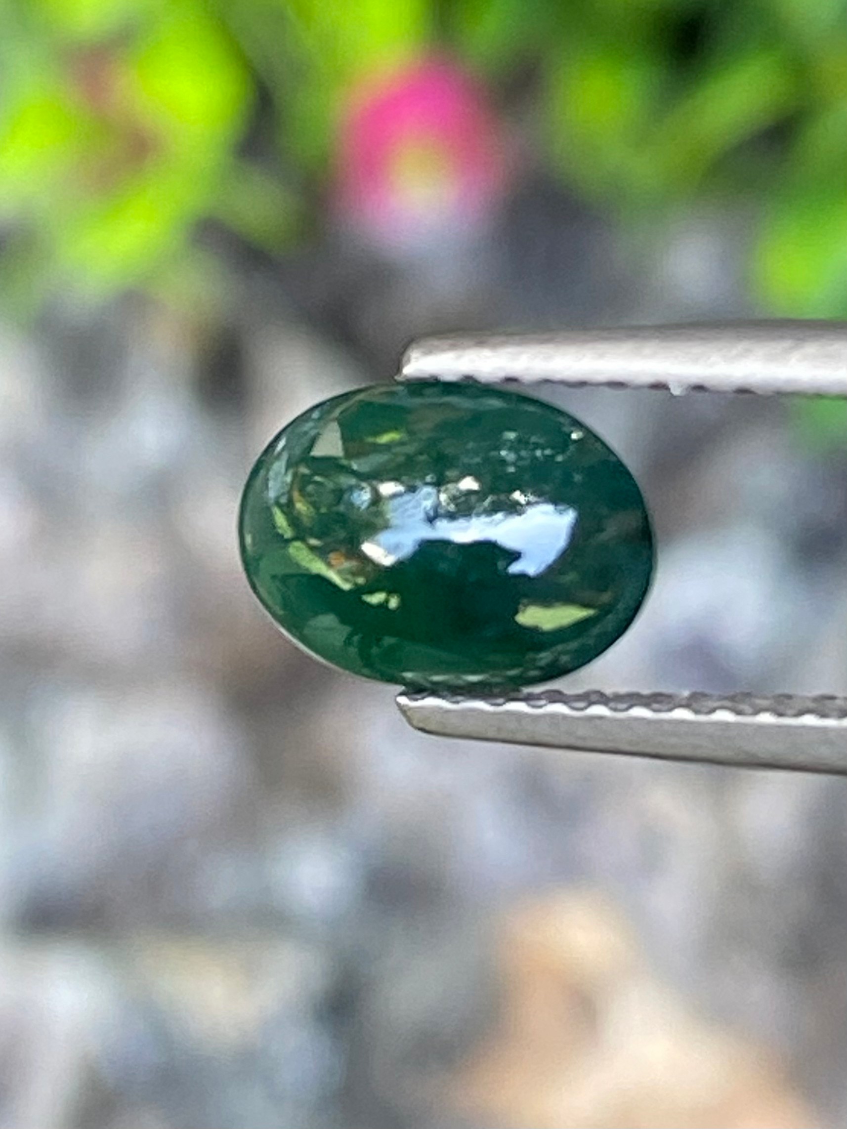 หยกพม่าเจียระไน (Burmese jade ) 1.67 กะรัต หยกแท้ อัญมณีมงคลประจําวันเกิด เครื่องประดับหยก