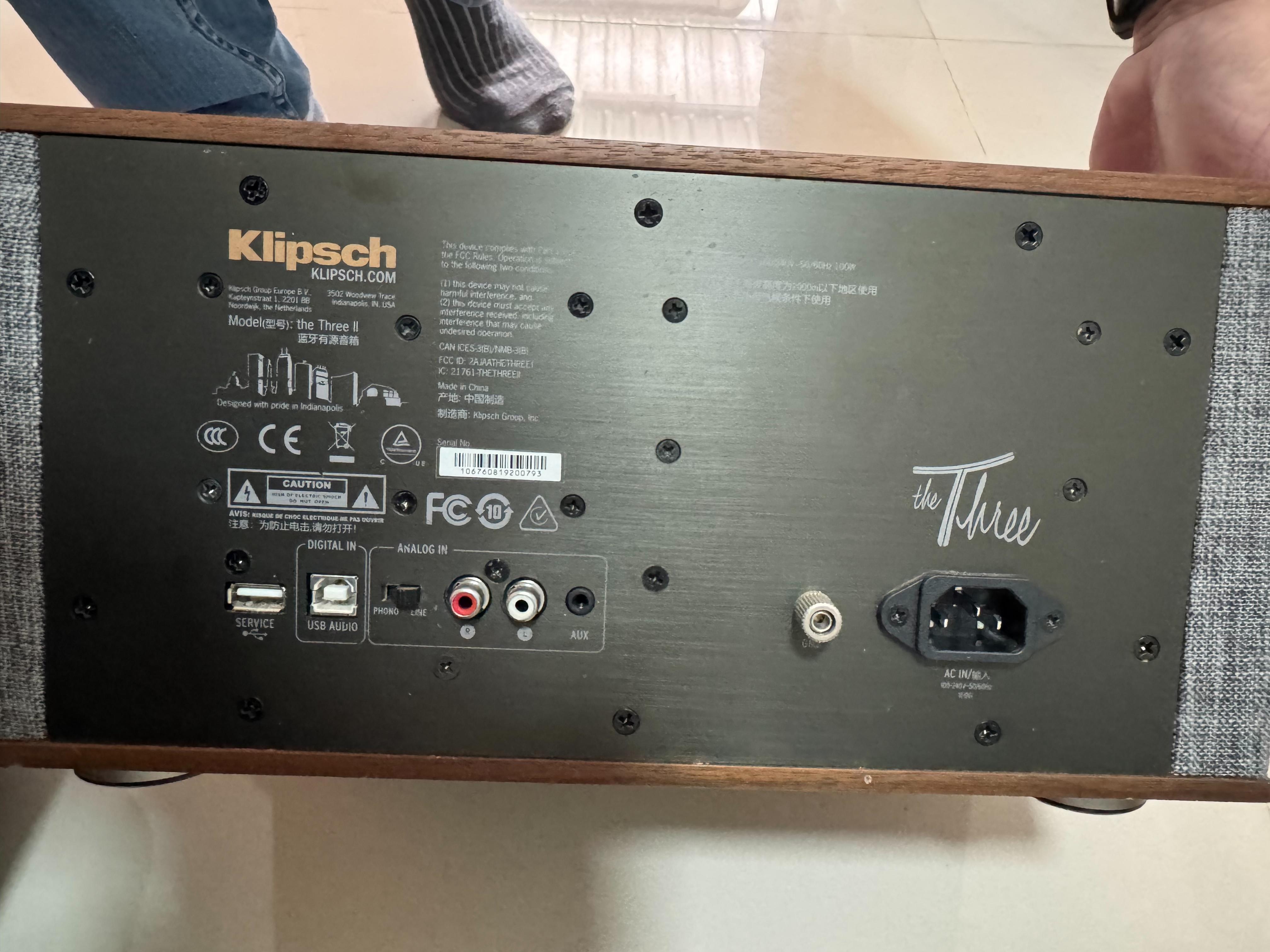 BLUETOOTH SPEAKER (ลำโพงบลูทูธ) KLIPSCH THE THREE II (MATTE BLACK)