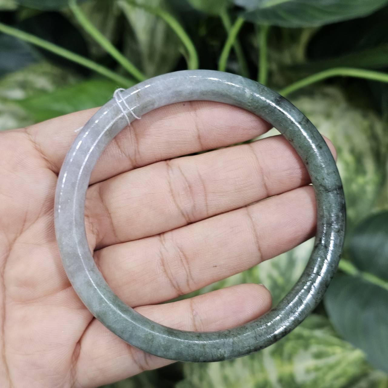 JB0703-014 หยก พม่า แท้ Jade กำไลหยก (Jadeite bracelet) พม่า (Myanmar) 62.1 มม.