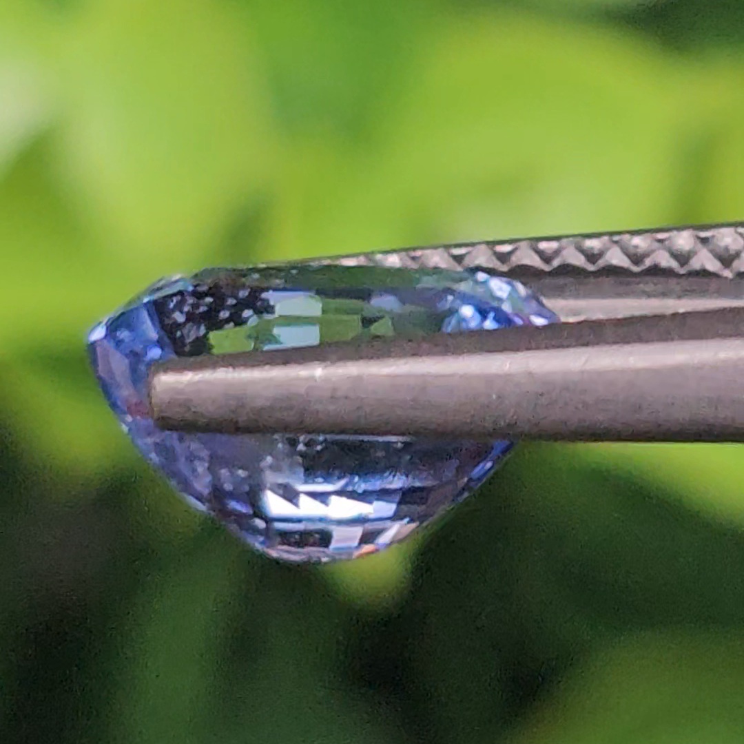 พลอย ไพลิน blue sapphire 2.73 กะรัต (Cts.) ดิบ unheated พร้อมใบเซอร์ พลอยแท้ อัญมณีมงคลประจําวันเกิด เครื่องประดับพลอย