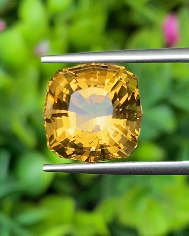 พลอย ซิทริน Citrine 7.25 กะรัต (Cts.) พลอยแท้ อัญมณีมงคลประจําวันเกิด เครื่องประดับพลอย