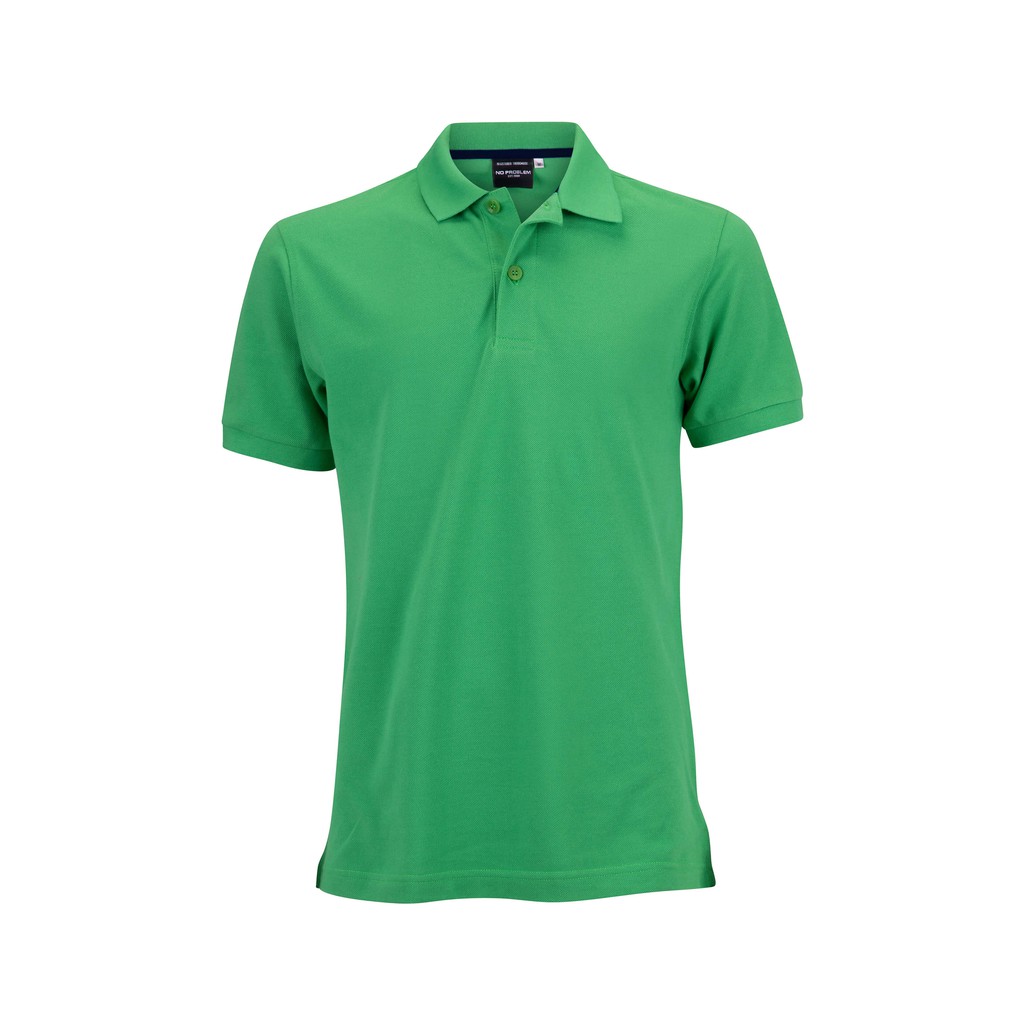 No Problem Noproblem ยอดขาย No.1 รับประกัน ไม่ย้วย ไม่ยืด ผ้านุ่ม เสื้อโปโล ชาย สีเขียวเพริโดต์