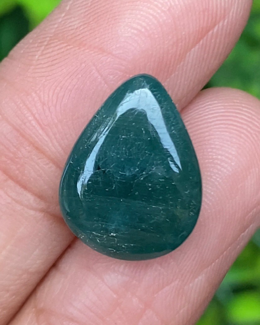 พลอย แกรนดิเดียร์ไรท์ Grandidierite 8.74 กะรัต (Cts.) พร้อมใบเซอร์ พลอยแท้ อัญมณีมงคลประจําวันเกิด เครื่องประดับพลอย