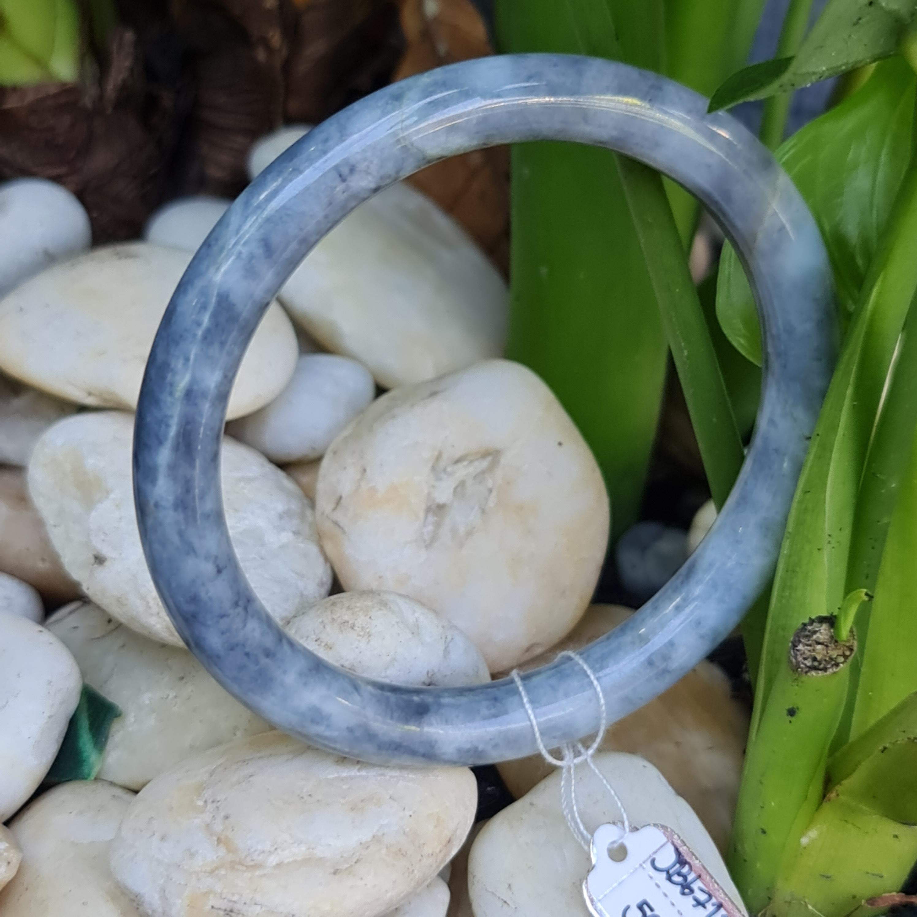 JB6711144 หยก พม่า แท้ Jade กำไลหยก 59.0 มม. (Jadeite bracelet) พม่า (Myanmar)