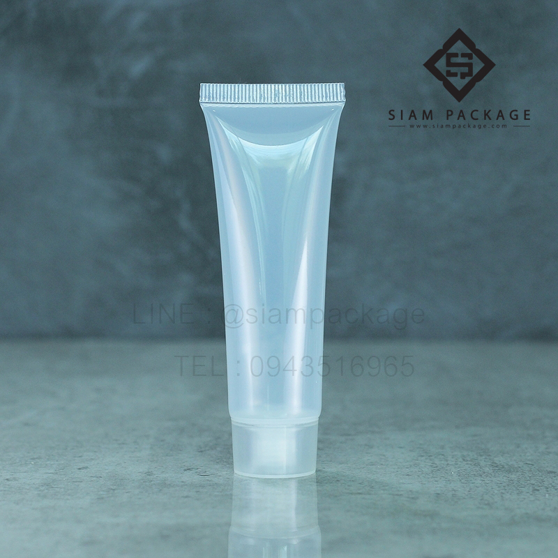 หลอดโฟม 15g. หลอดเกลียว หลอดโฟมใสฝาใส