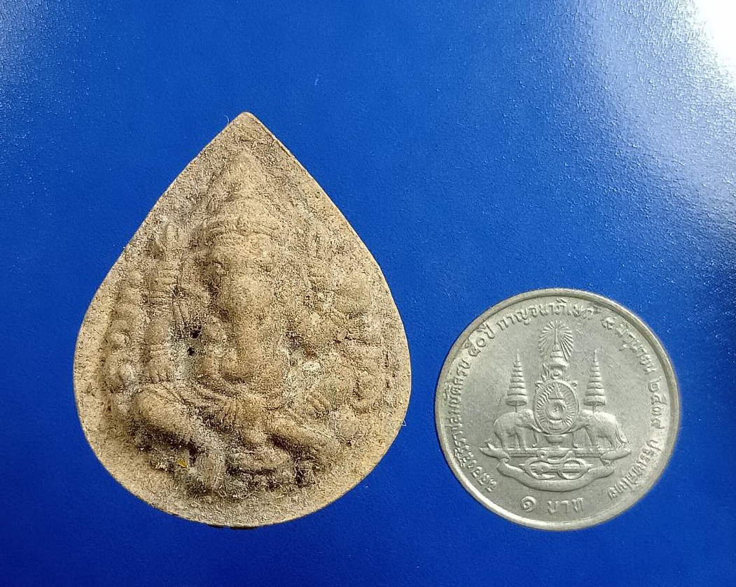 ผ2917 พระผง พระพิฆเนศ พิมพ์หยดน้ำ ไม่ทราบที่ครับ