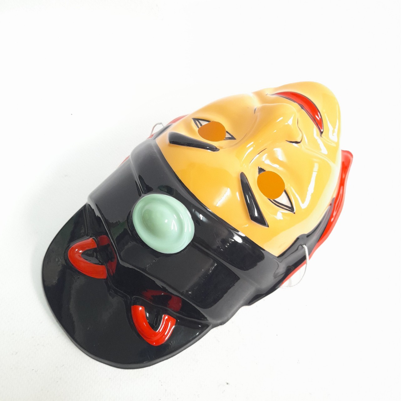 หน้ากากพลาสติกบาง จั่นเจา ขนาดตามรูป เก่าเก็บเก่าตามสภาพ หายาก ไม่พบบ่อย