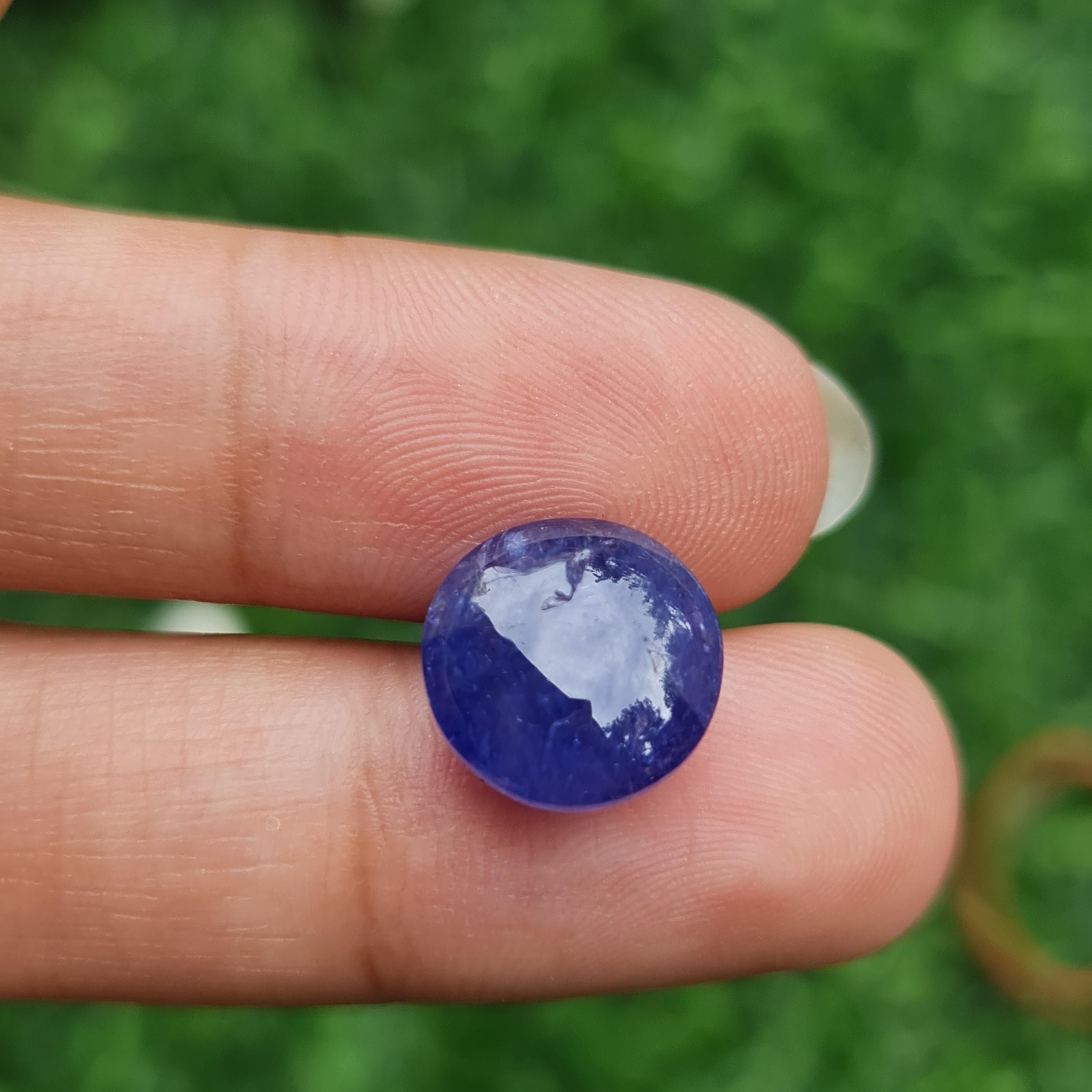 พลอย แทนซาไนท์ Tanzanite 8.94 กะรัต (Cts.) พลอยแท้ อัญมณีมงคลประจําวันเกิด เครื่องประดับพลอย