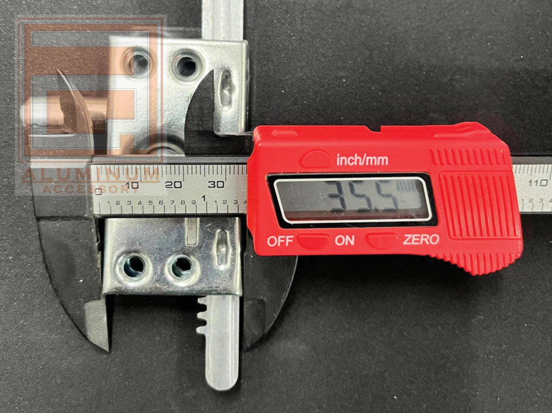 มือหมุนบานเกล็ด ไรเฟิล(กล่องแดง) เงิน