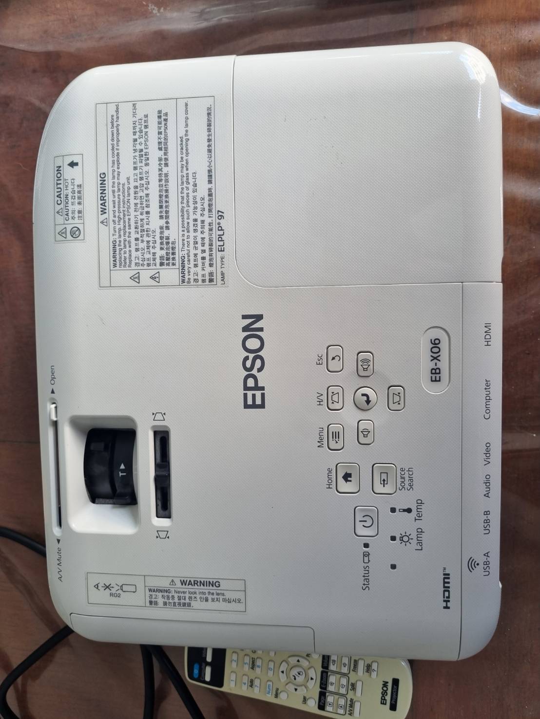 EPSON Projector Model EB X06 สีขาว