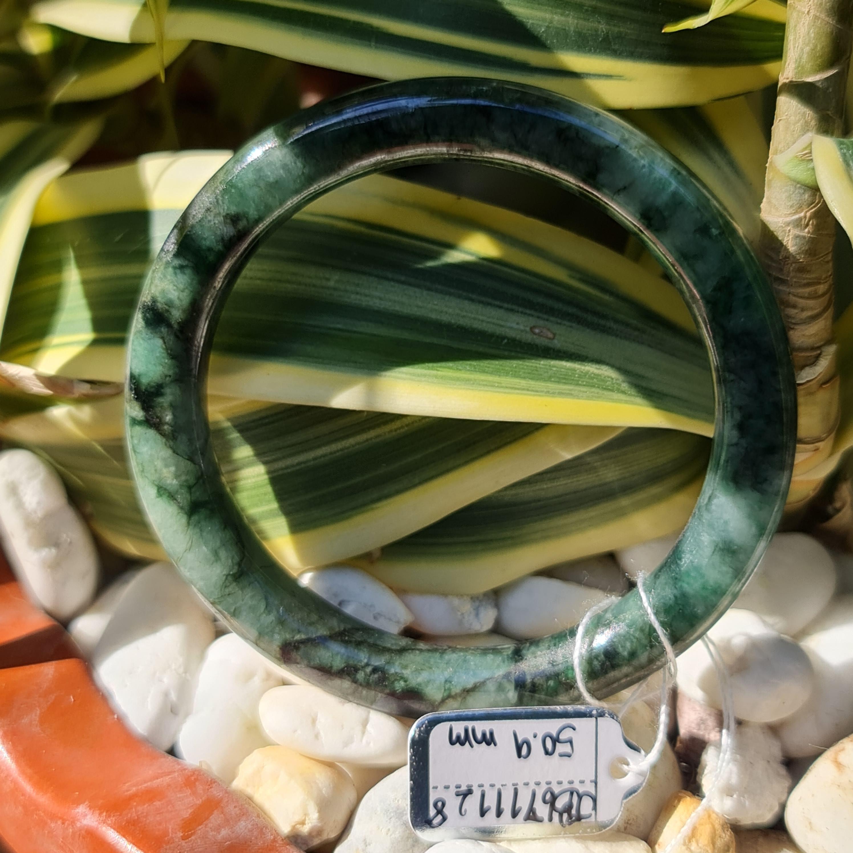 JB6711128 หยก พม่า แท้ Jade กำไลหยก (Jadeite bracelet) พม่า (Myanmar) 50.9 มม.