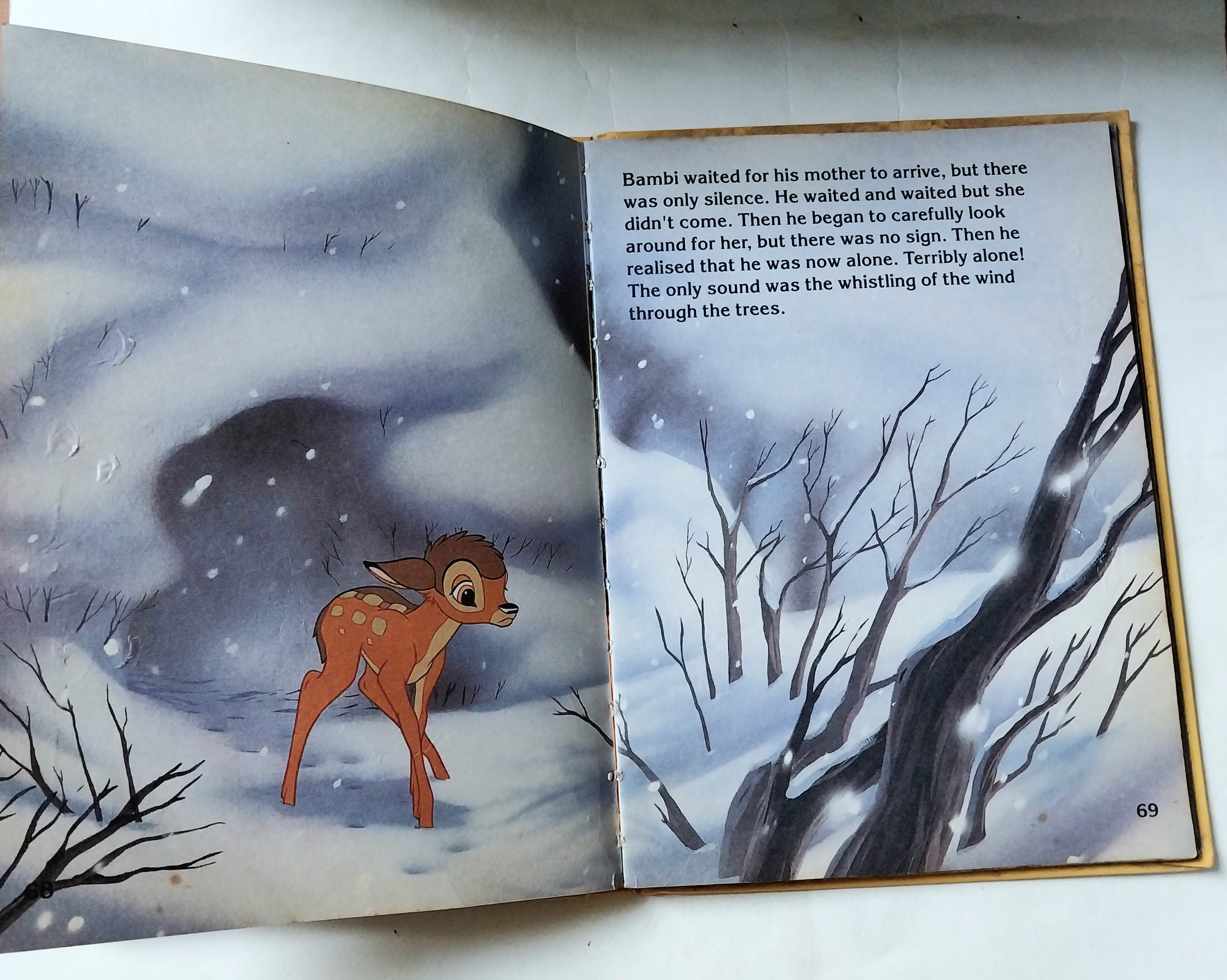 มีหลายภาพ*** มีตำหนิทั้งเล่ม โปรดดูทุกภาพ, หนังสือปกแข็งภาพสวยเรื่องราวน่ารัก** ภาษาอังกฤษ แบมบี้ Bambi จากดิสนีย์ Memorable Movie Stories