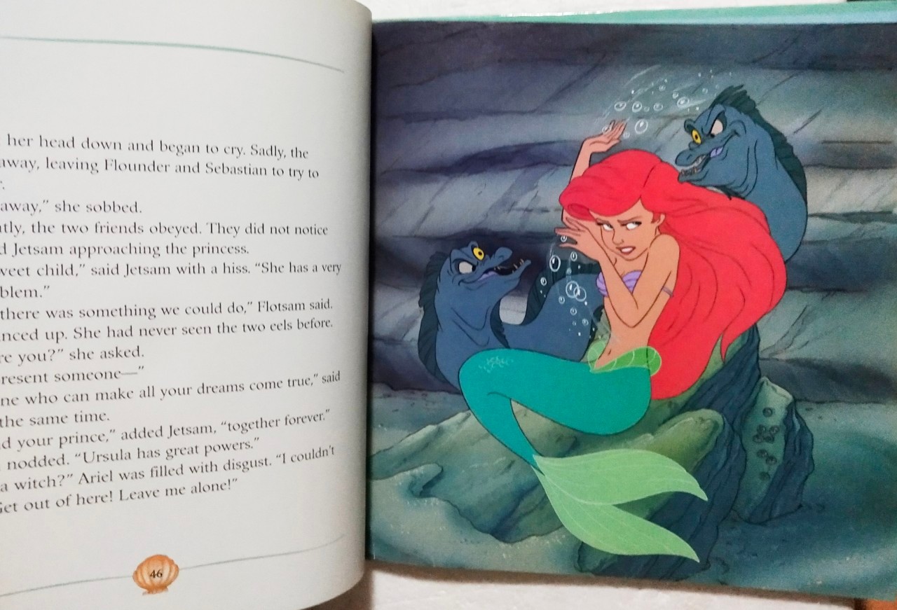 หนังสือนิทานภาพสวย**ปกหลังมีตำหนิตรงสันบนและมีรอยตามภาพ, เจ้าหญิงเงือกน้อย แอเรี่ยล The Little Mermaid