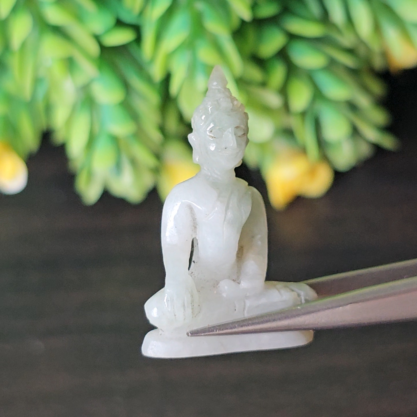 หยก แกะสลัก รูป พระ (Burmese jadeite) 19.38 กะรัต (cts.) หยก พม่า แท้