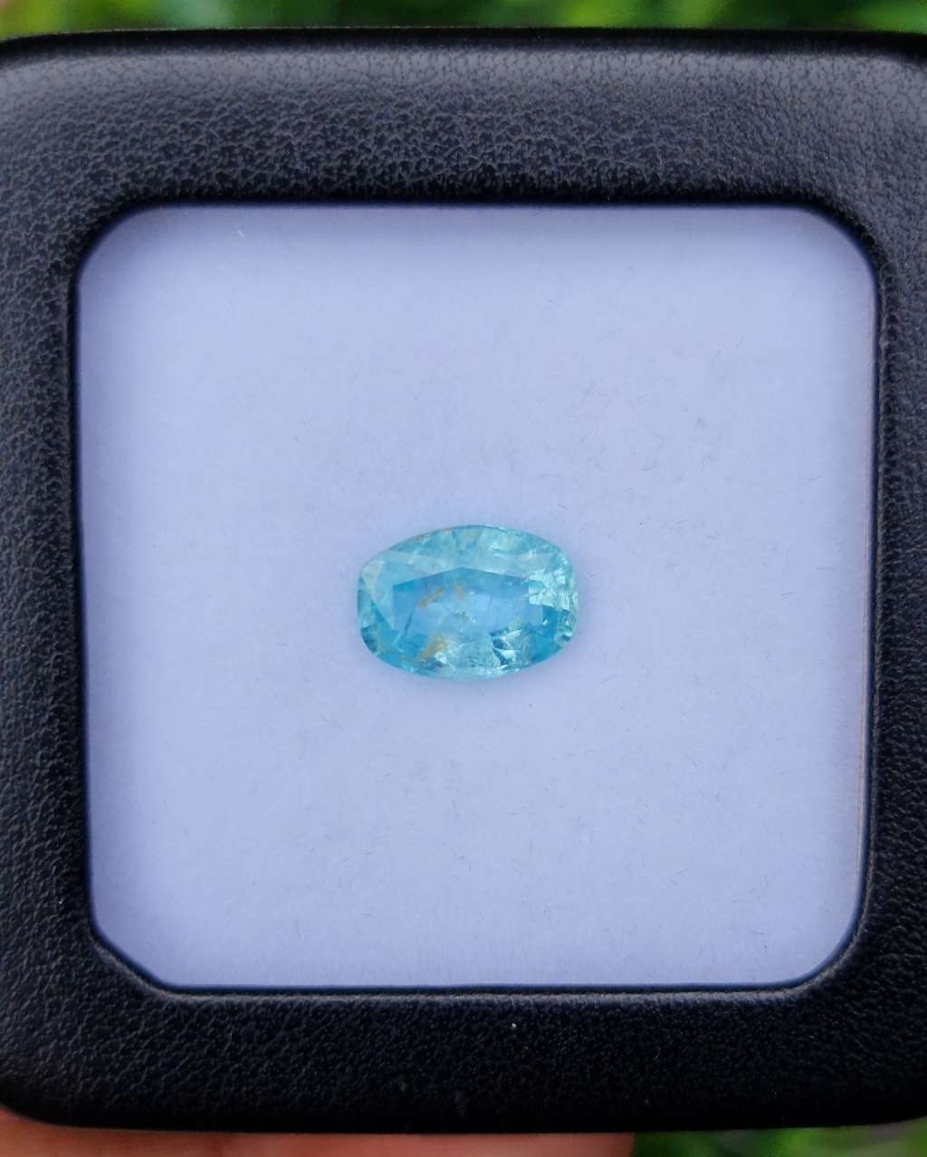พลอย พาไรบ้า ทัวร์มาลีน Paraiba Tourmaline 3.35 กะรัต (Cts.) พร้อมใบเซอร์ พลอยแท้อัญมณีมงคล ประจําวันเกิด เครื่องประดับพลอย