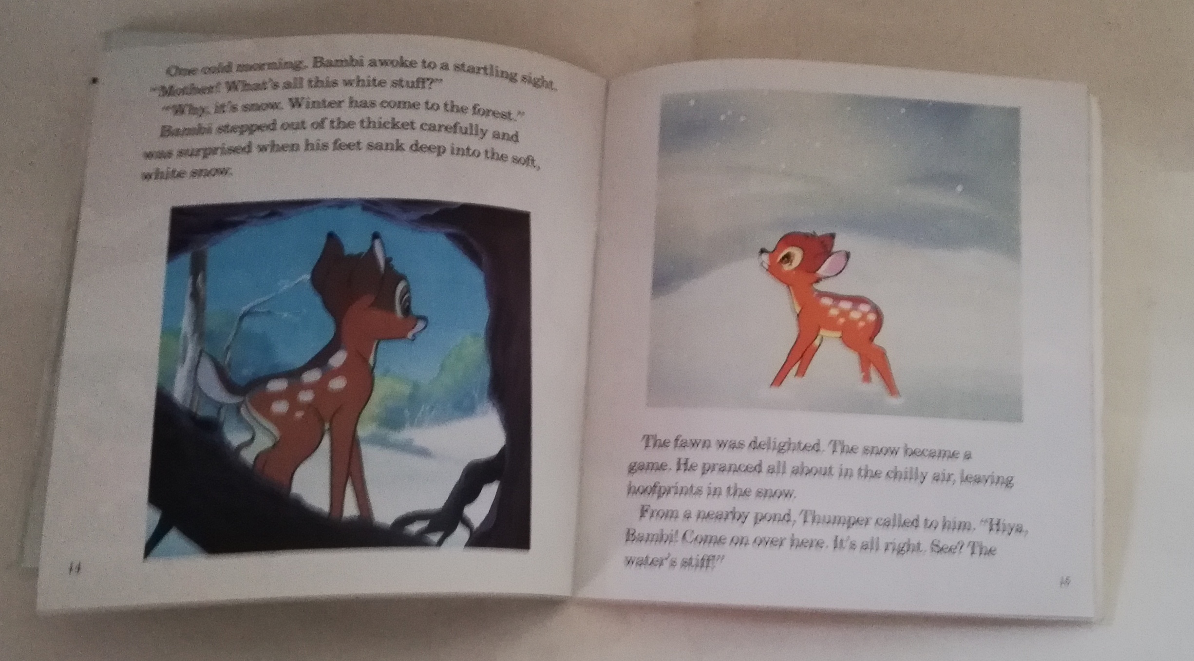หนังสือนิทานภาษาอังกฤษจาก Disney แบมบี้ Bambi เล่มเล็ก ขนาด ประมาณ 7*7นิ้ว (เฉพาะหนังสือ ไม่มีเทปคลาสเซ็ท)