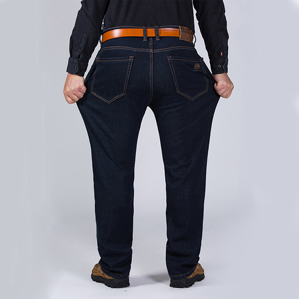 BiG Size กางเกงยีนส์กันหนาวผู้ชาย ซับกำมะหยี่กันหนาว (10319MM)