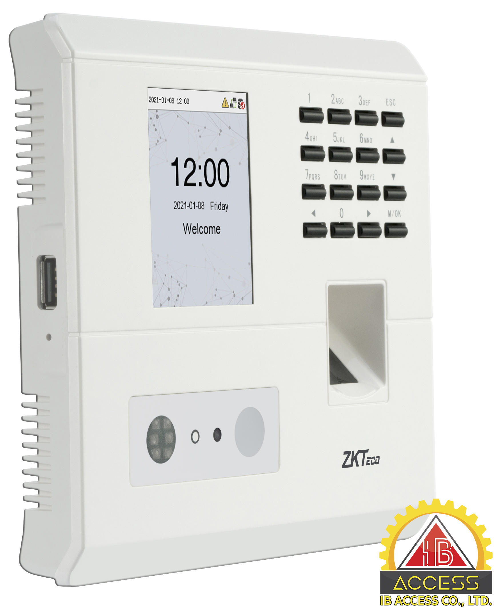 เครื่องสแกนใบหน้า ยี่ห้อ ZKTeco รุ่น MB10-VL (ID) รองรับระบบ Access Control