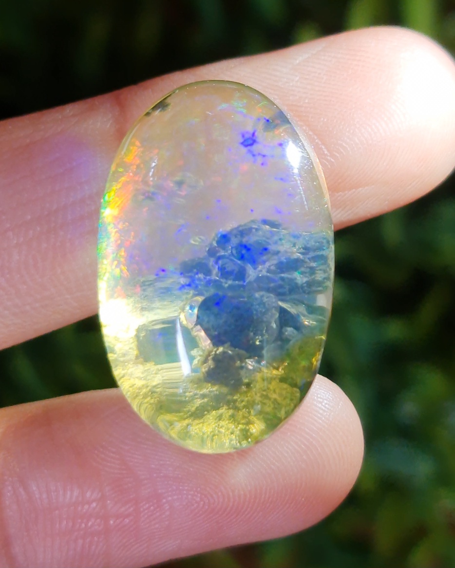 พลอย ไวท์ โอปอล White Opal 42.71 กะรัต (Cts.) พลอยแท้ อัญมณีมงคลประจําวันเกิด เครื่องประดับพลอย