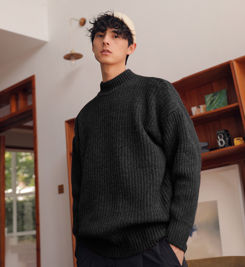 เสื้อสเวตเตอร์ไหมพรมกันหนาวใส่ได้ทั้งชายหญิง (10312MM)