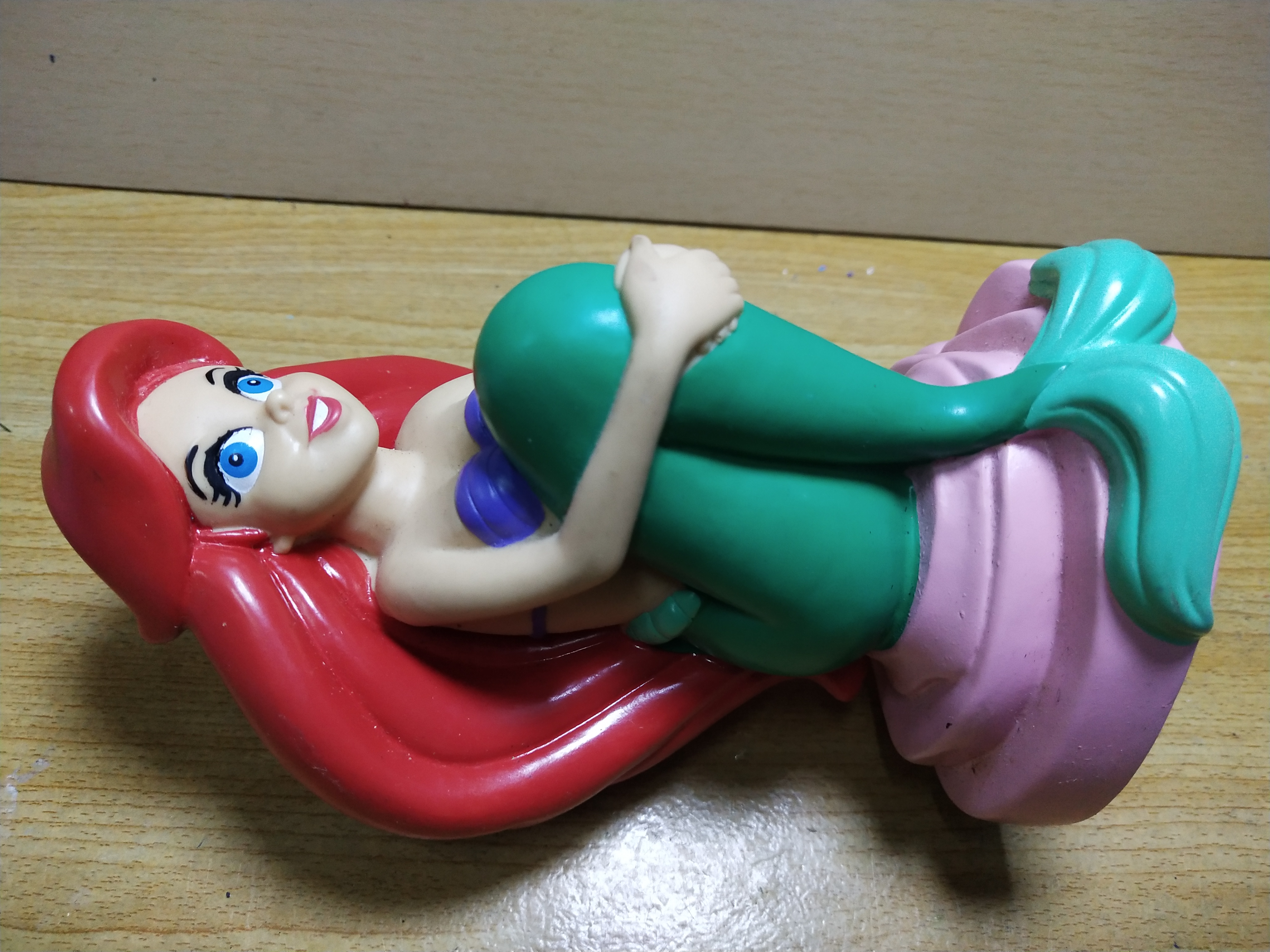 มือ2 สภาพดี ตุ๊กตายางเจ้าหญิงเงือกน้อย แอเรี่ยล ขนาดประมาณ 5" Disney's Ariel, the Little Mermaid