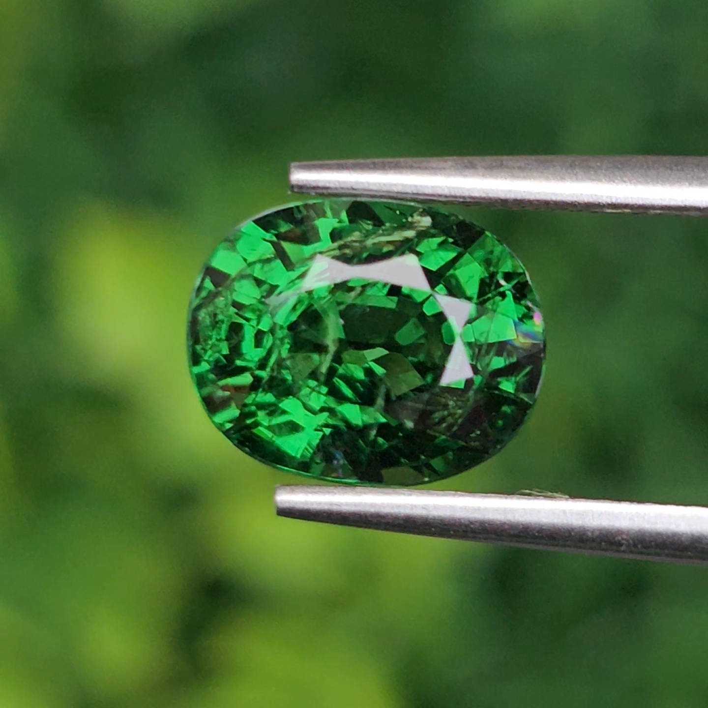 พลอย ซาโวไรท์ Tsavorite Garnet 2.98 กะรัต (Cts.) ดิบ Unheated อัญมณีมงคลประจําวันเกิด เครื่องประดับพลอย