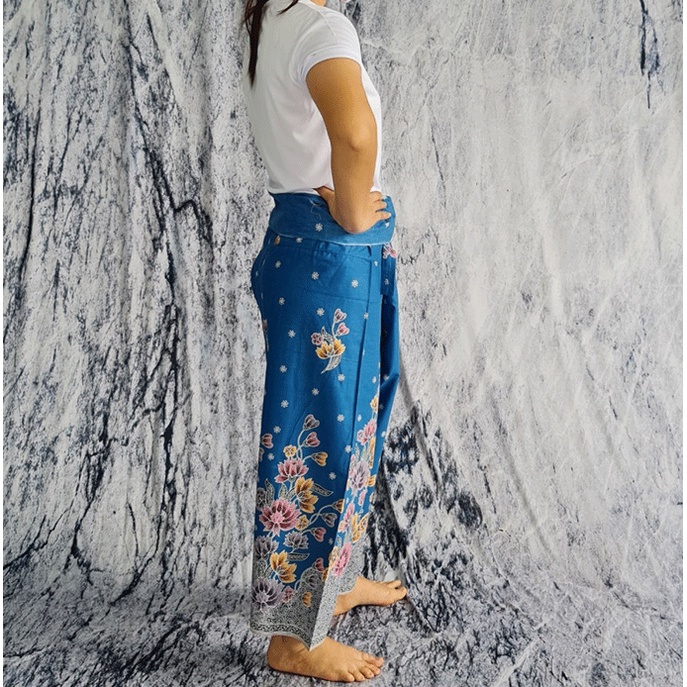 STAMPCOTTON กางเกงขายาว ผ้าปาเต๊ะ กางเกงเล กางเกงใส่สบาย