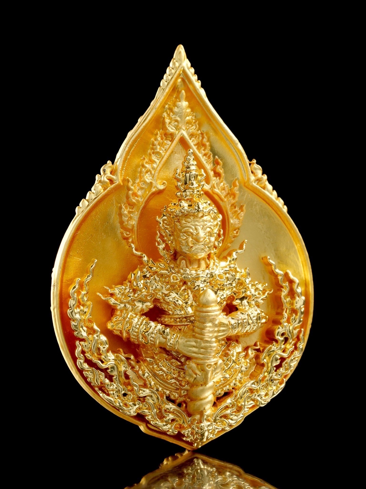 ท้าวเวสสุวรรณโณ รุ่น ทรัพย์มงคล รหัส5 เนื้อทองเทวาฤทธิ์ชุบทองคำแท้