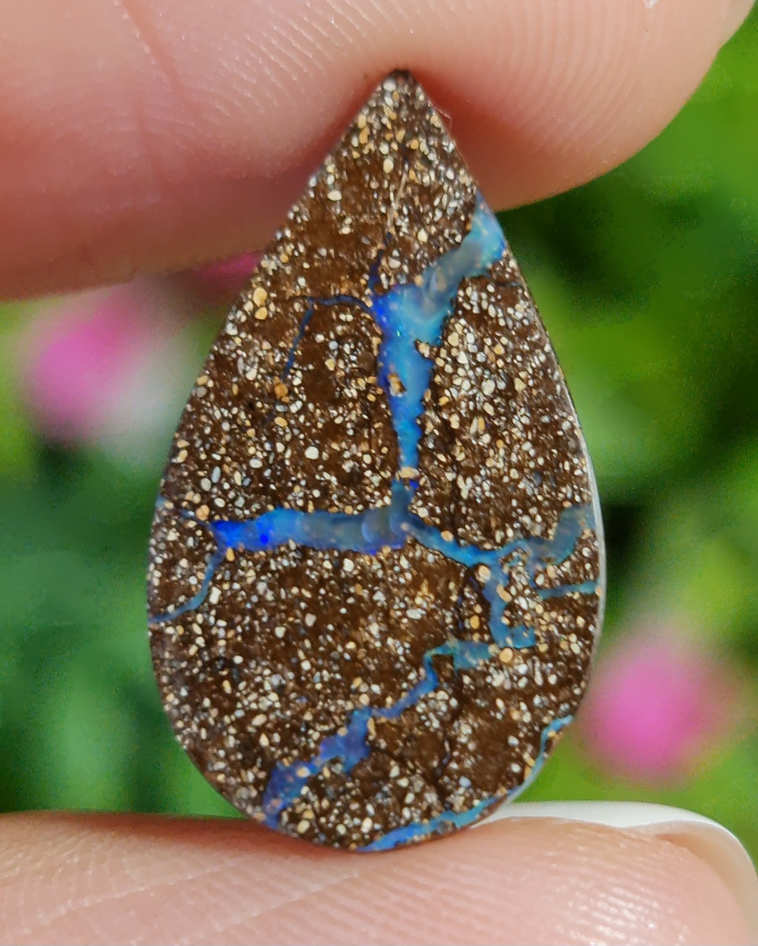 พลอย โบลเดอร์ โอปอล ออสเตรเลีย Australian Boulder Opal 10.30 กะรัต (Cts.) พลอยแท้ อัญมณีมงคลประจําวันเกิด เครื่องประดับพลอย