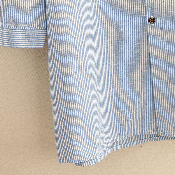 เดรสเชิ้ตแฟชั่นญี่ปุ่น แขนยาว แต่งปักลายแมว (12264LM)