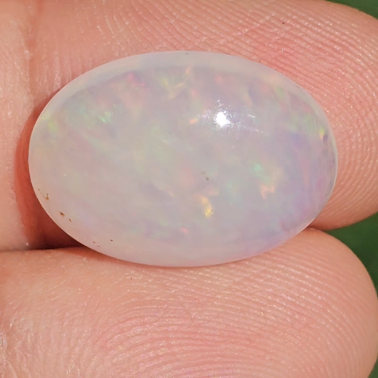 พลอย ไวท์ โอปอล White Opa 7.94 กะรัต (Cts.) พลอยแท้ อัญมณีมงคลประจําวันเกิด เครื่องประดับพลอย