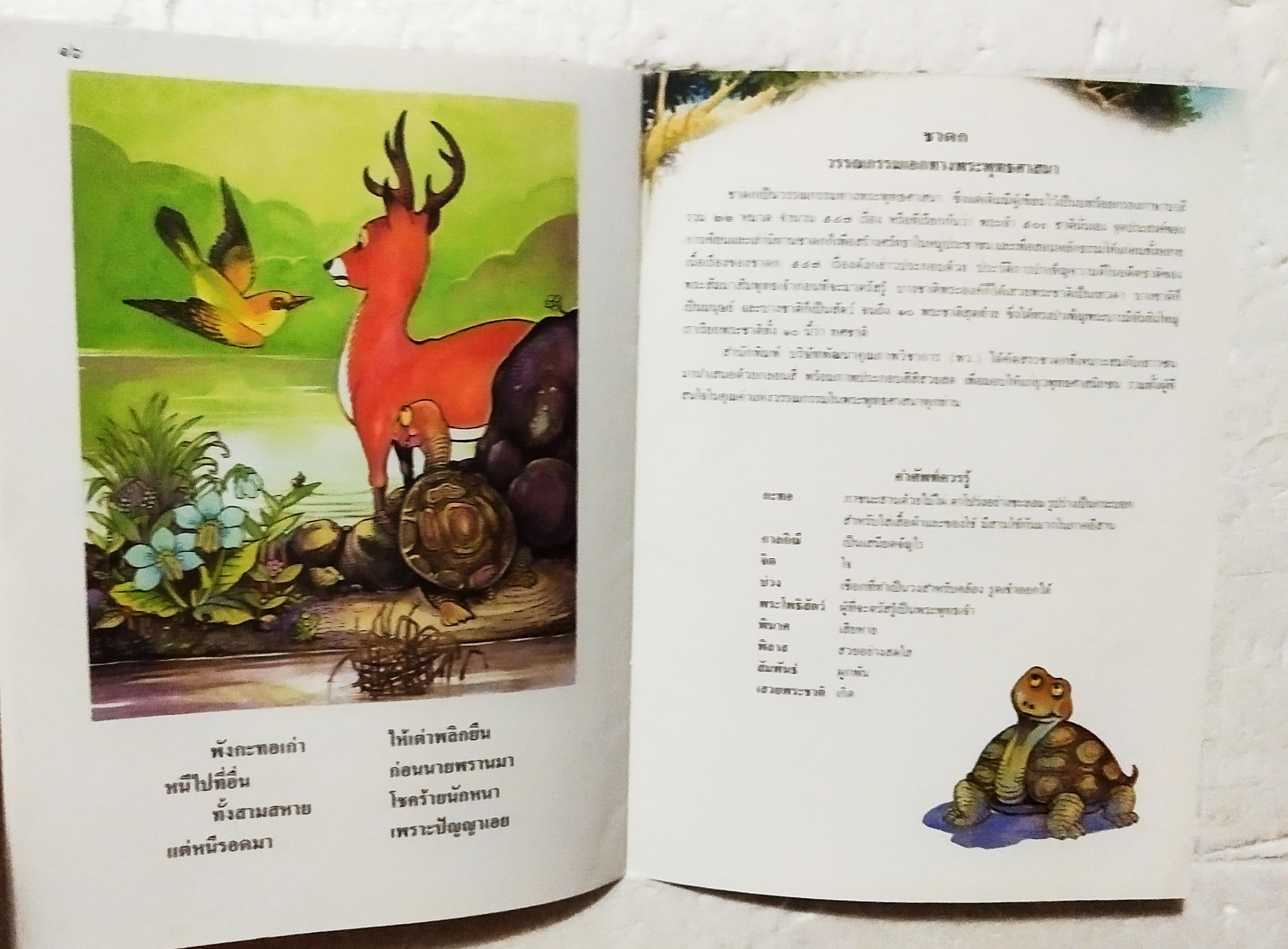 หนังสือภาพสวย หนังสือภาพ ชุด นิทานชาดก เรื่อง สามสหาย บุษบง ไควินท์ เขียนเรื่อง รงค์ ประภาสะโนบล เขียนภาพ กรกฎาคม 2548