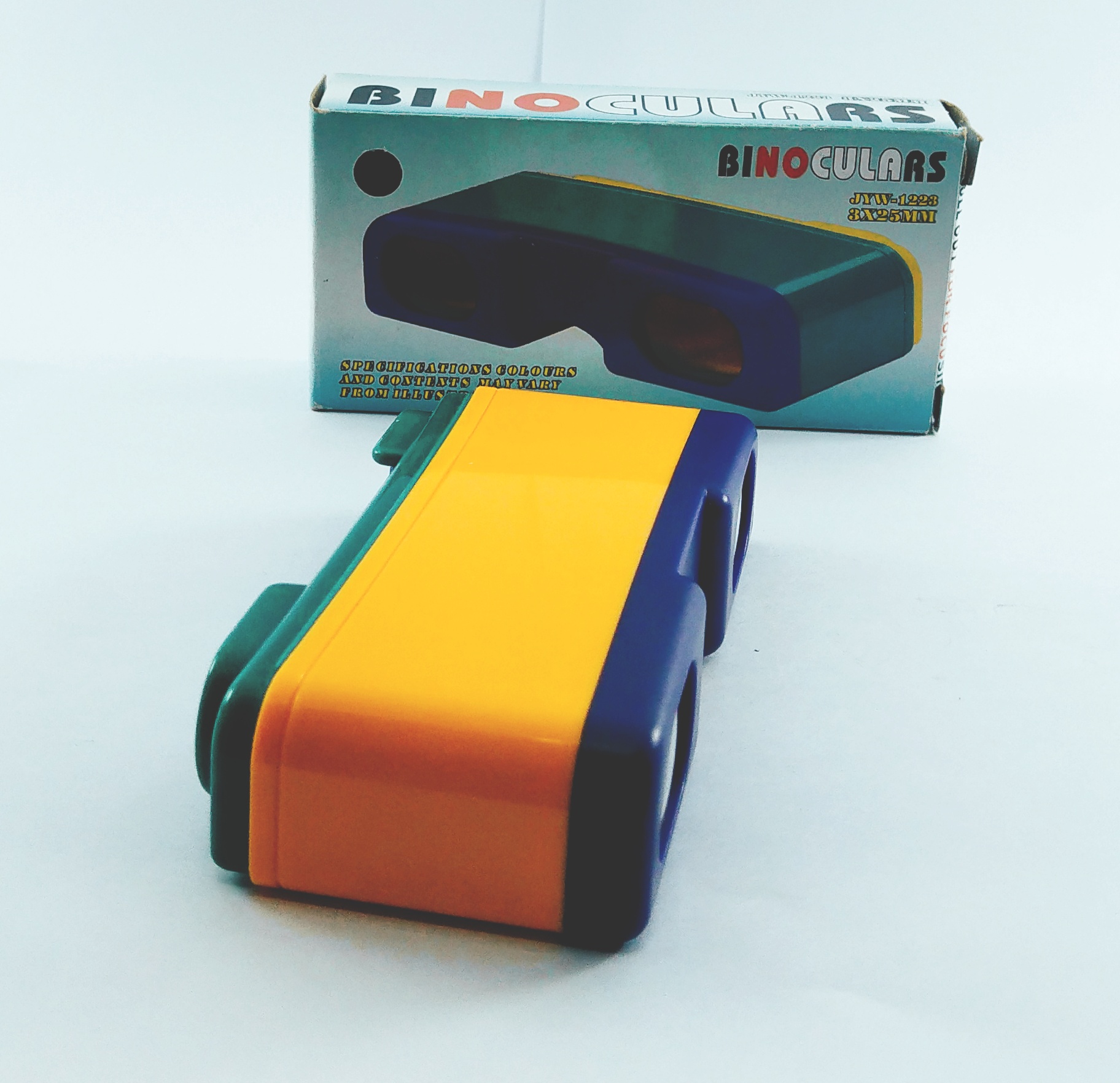 ของสะสม กล้องส่องทางไกลสีน้ำเงิน เหลือง เขียว ตามภาพ สำหรับการโฟกัส รุ่น Pull Out Binoculars for focusing