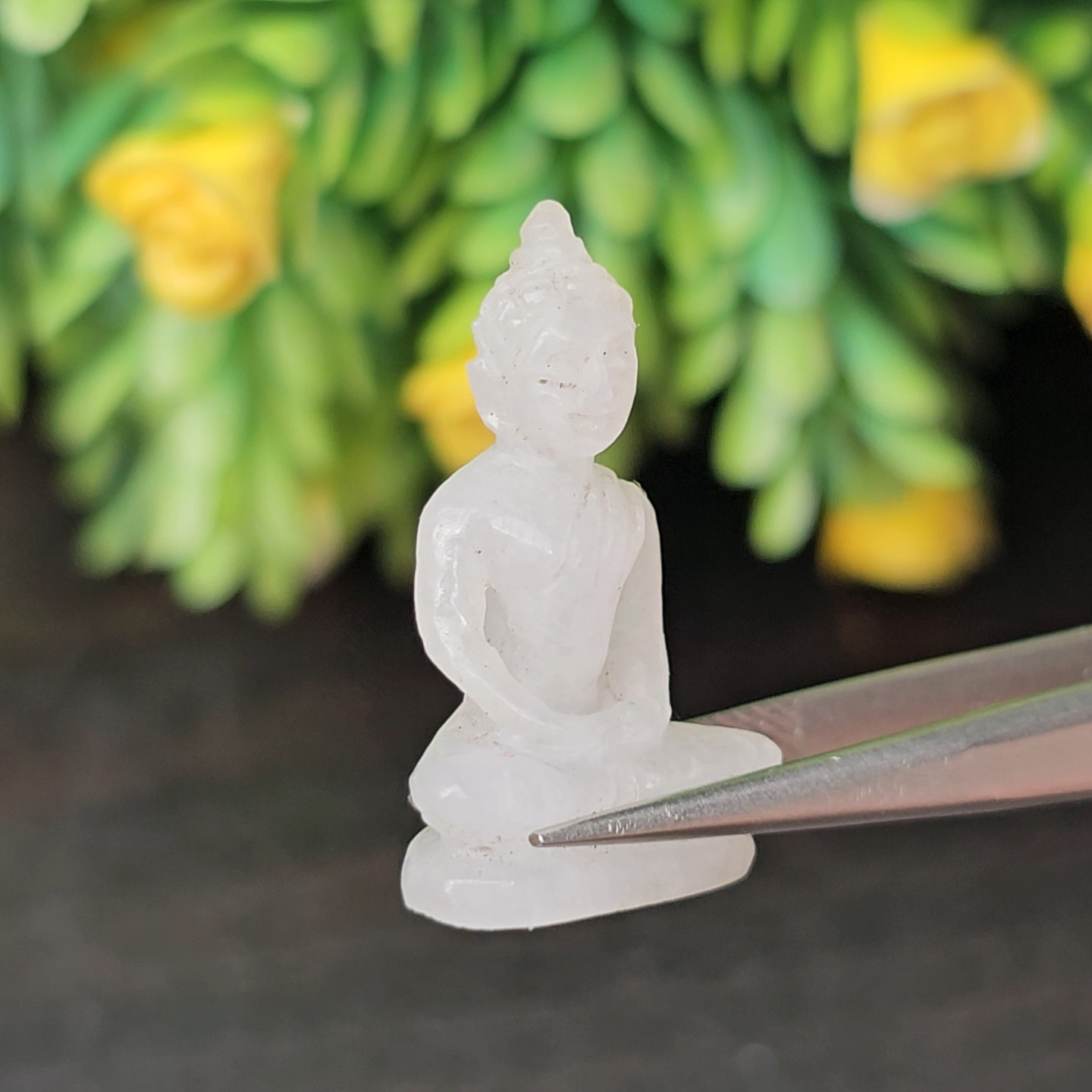 หยก แกะสลัก รูป พระ (Burmese jadeite) 14.7 กะรัต (cts.) หยก พม่า แท้