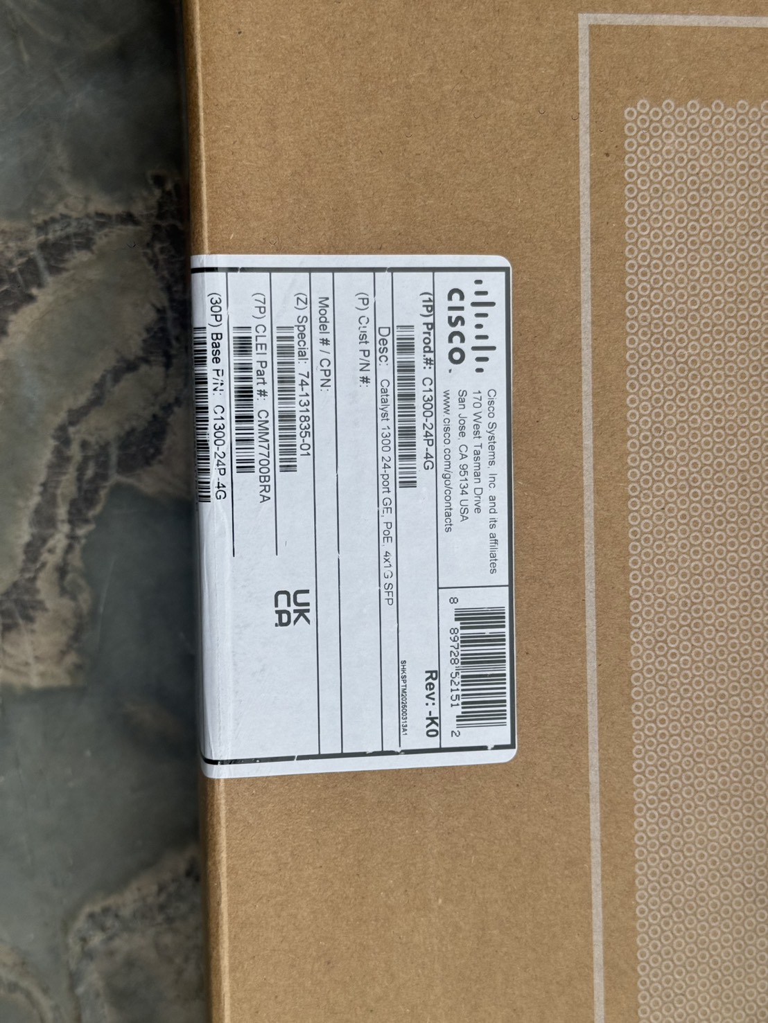 Switch C1300-24P-4G Cisco Catalyst 1300 24-port GE PoE 4x1G SFP ของใหม่