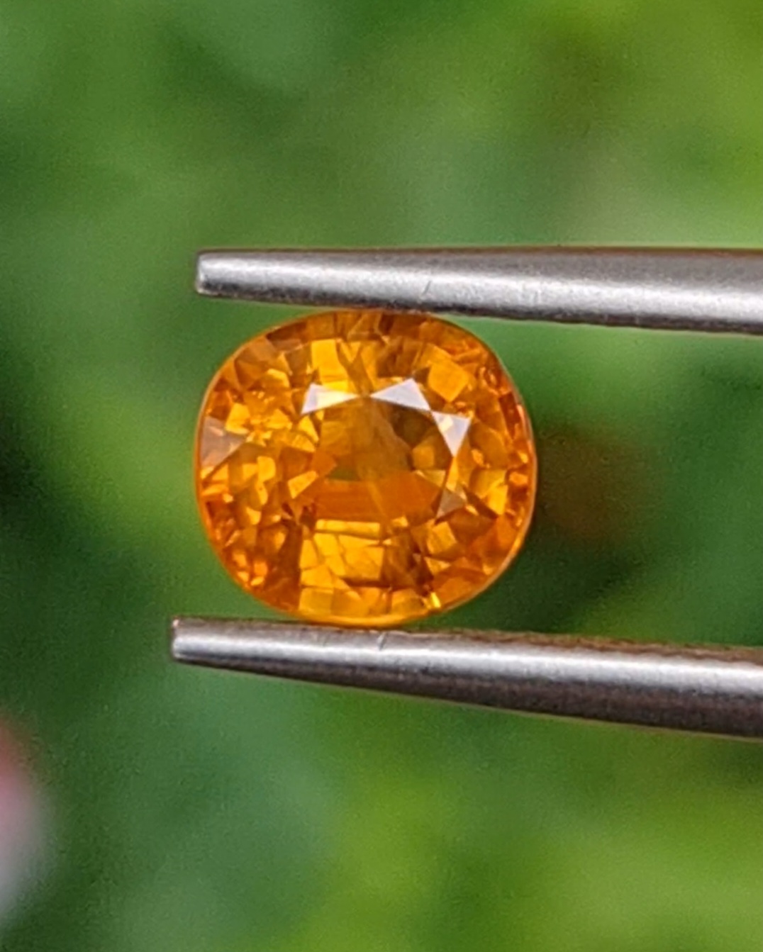 พลอย บุษราคัม yellow sapphire 1.12 กะรัต (Cts.) พลอยแท้ อัญมณีมงคลประจําวันเกิด เครื่องประดับพลอย
