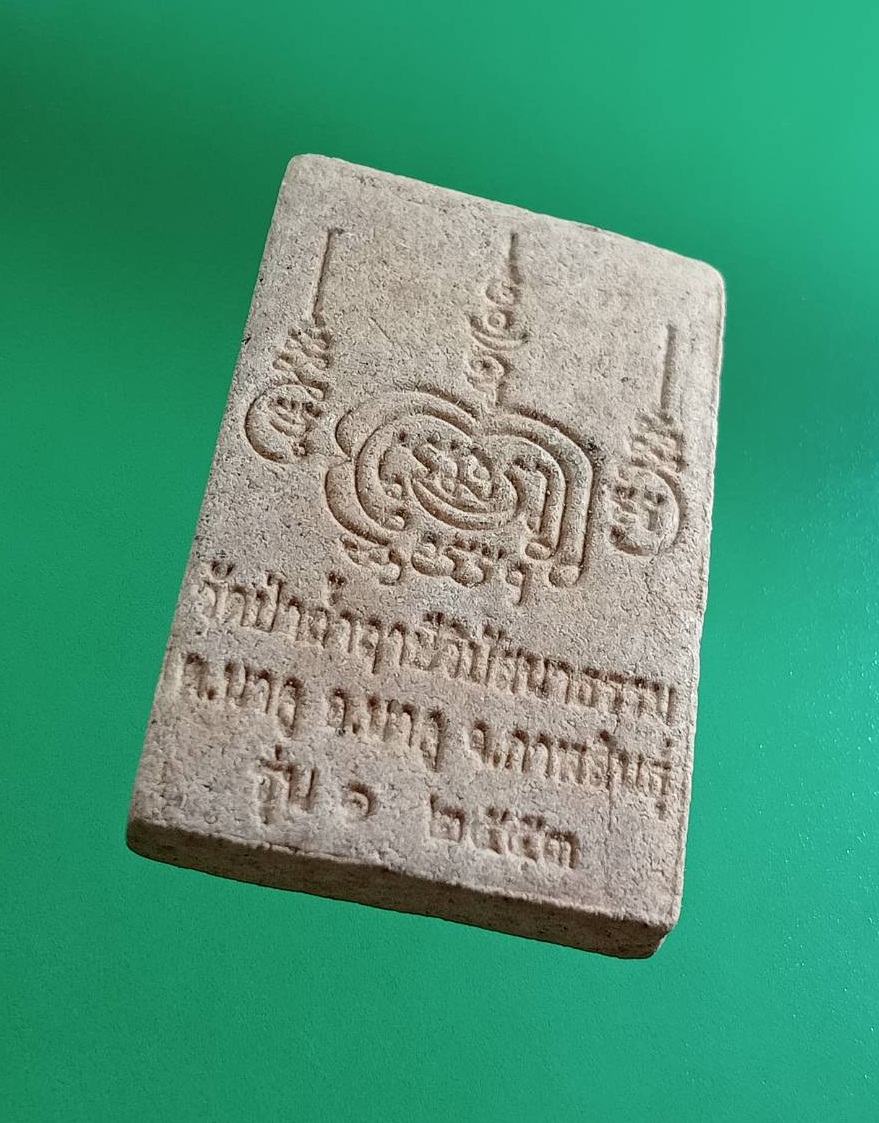 ผ2921 พระผง หลวงพ่อทองทิพย์ วัดป่าถ้ำฤาษี จ.กาฬสินธุ์ รุ่น1 ปี2553