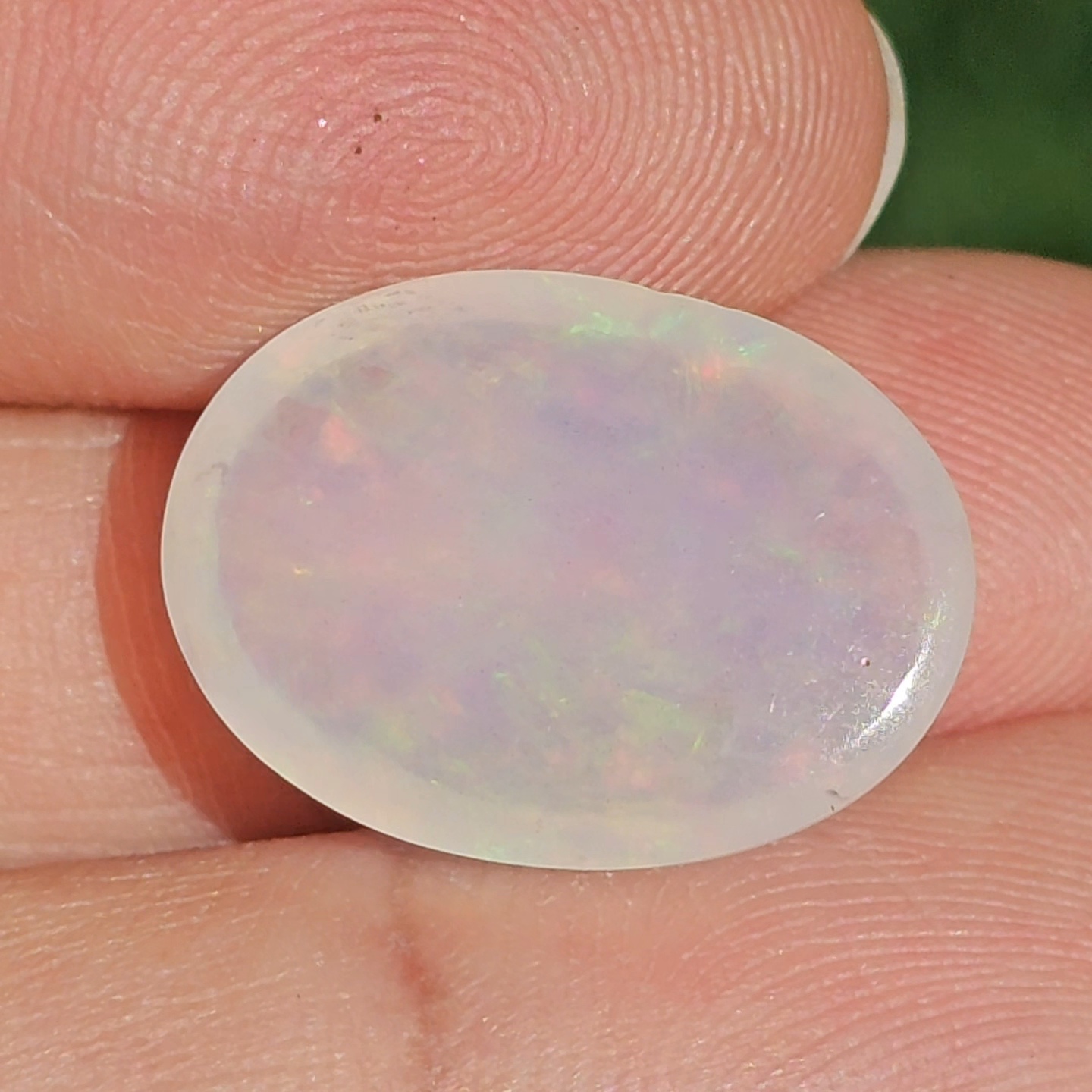 พลอย ไวท์ โอปอล White Opa 7.94 กะรัต (Cts.) พลอยแท้ อัญมณีมงคลประจําวันเกิด เครื่องประดับพลอย