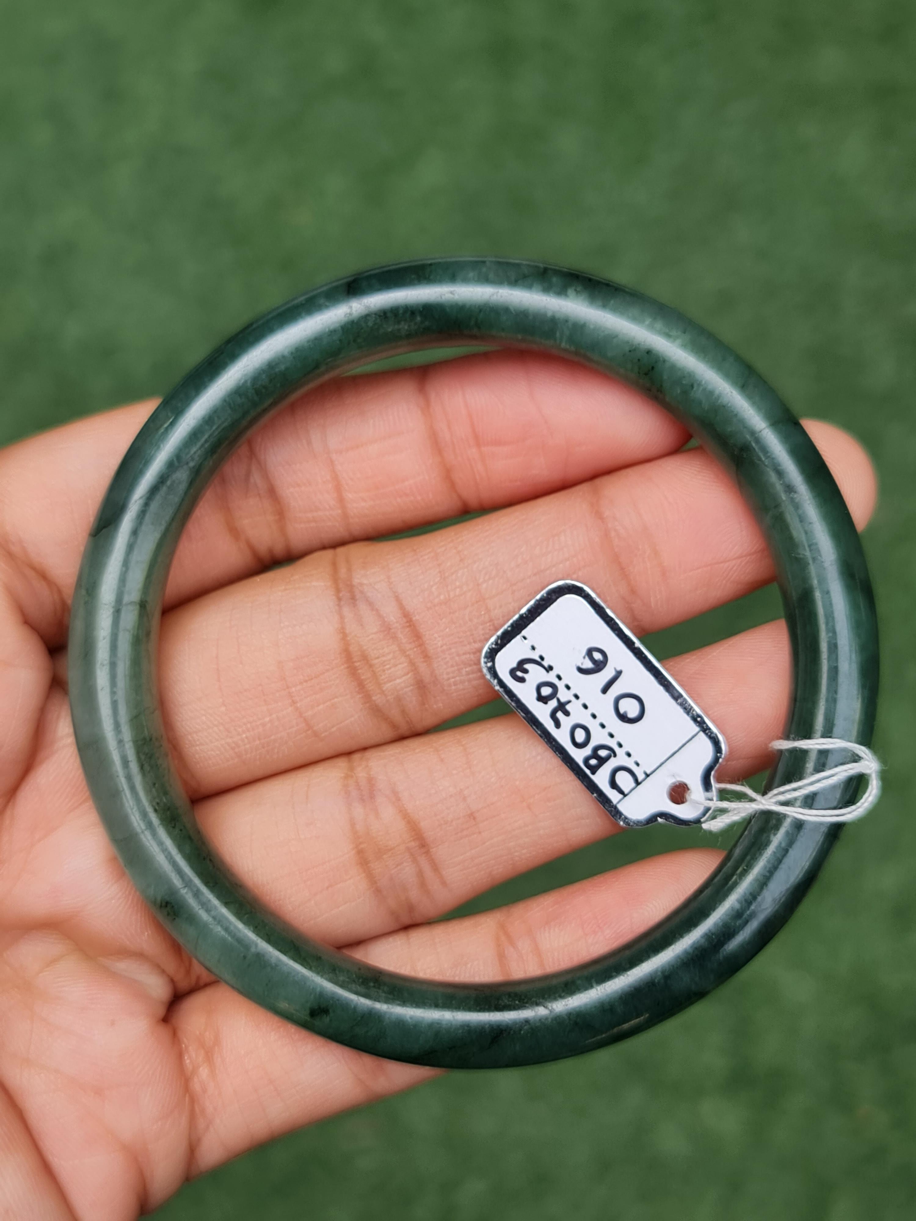 JB0703-016 หยก พม่า แท้ Jade กำไลหยก (Jadeite bracelet) พม่า (Myanmar) 59.0 มม.