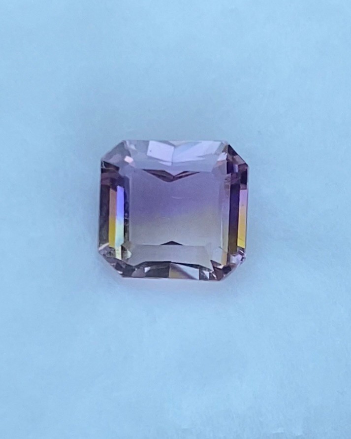 พลอย อเมทริน Natural Ametrine 3.60 กะรัต (Cts.)พลอยแท้ อัญมณีมงคลประจําวันเกิด เครื่องประดับพลอย