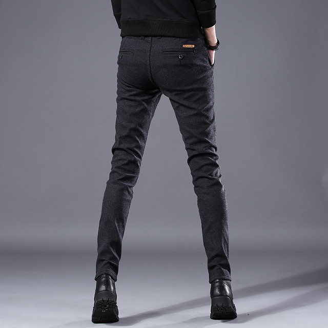 กางเกงชิโน ซับขนนุ่มกันหนาว ทรงกระบอกเล็ก (10224MM)