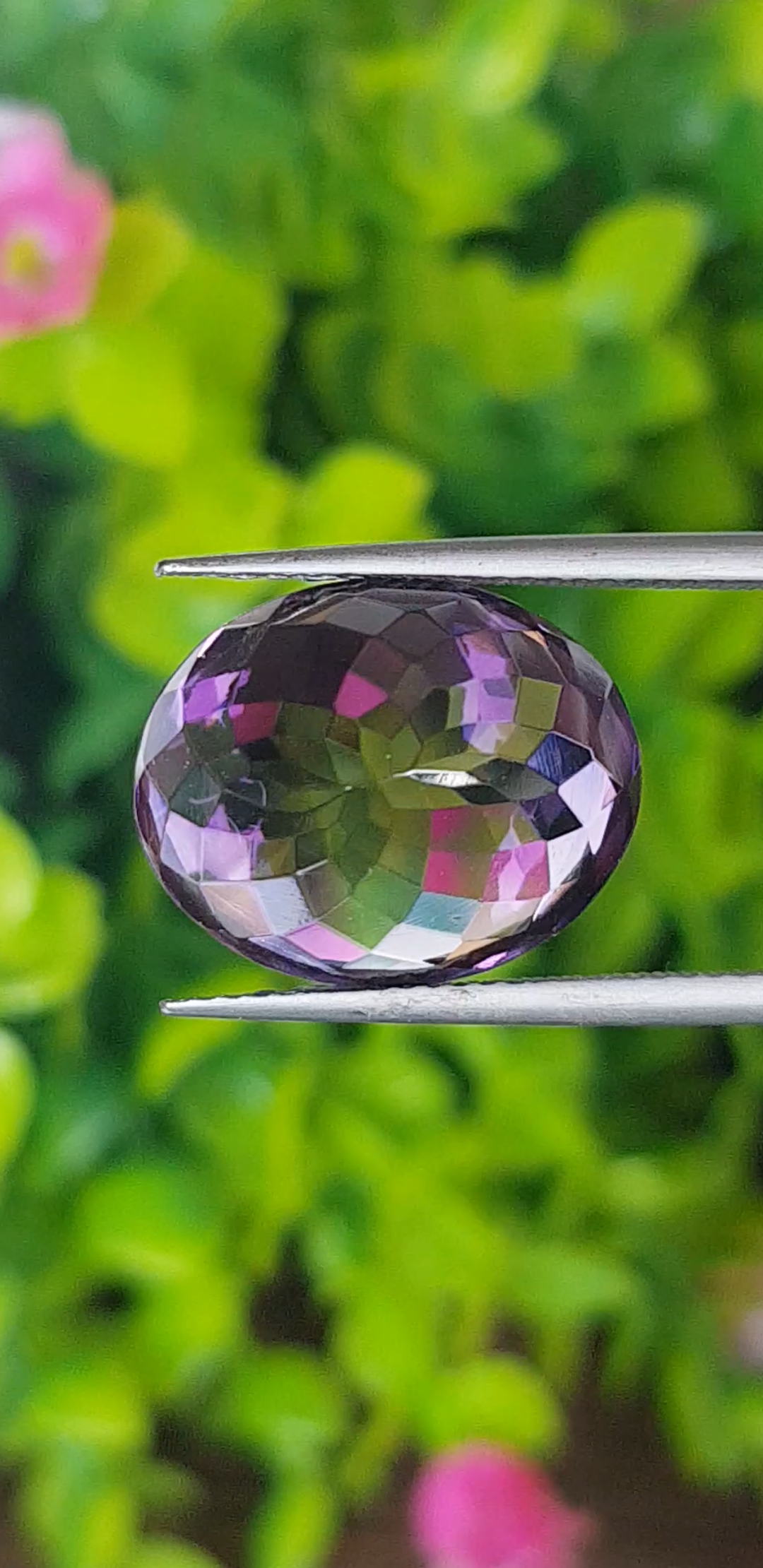 พลอย อเมทิส Amethyst 11.36 กะรัต (Cts.) พลอยแท้ อัญมณีมงคลประจําวันเกิด เครื่องประดับพลอย