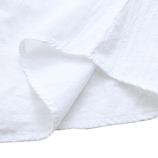 เสื้อเชิ้ตแขนยาว คอวี ปักลายวินเทจ (12210LM)