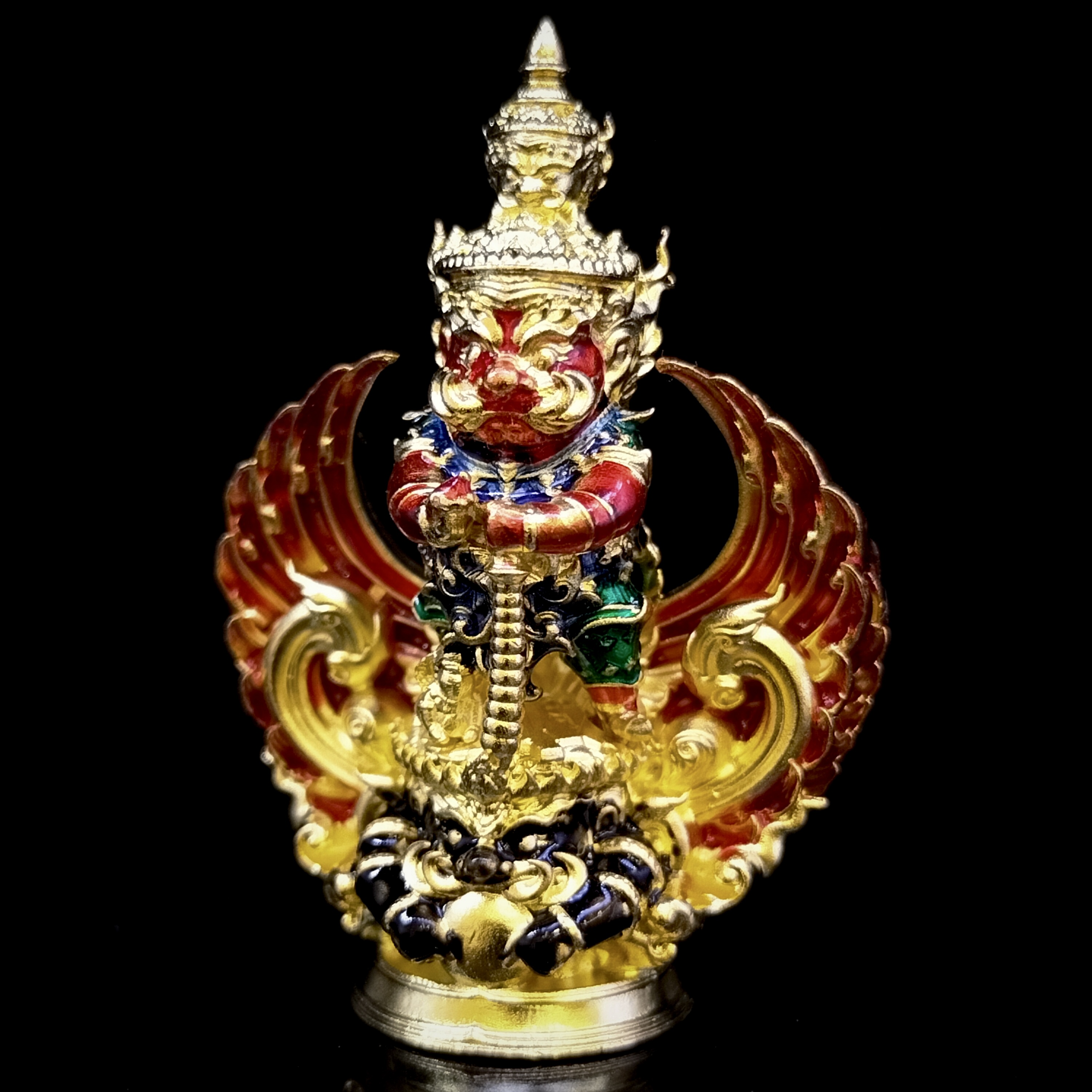 กุเวรน้อย2 รุ่น ราชาแห่งทรัพย์ เนื้อบรอนซ์ชุบทองลงยา