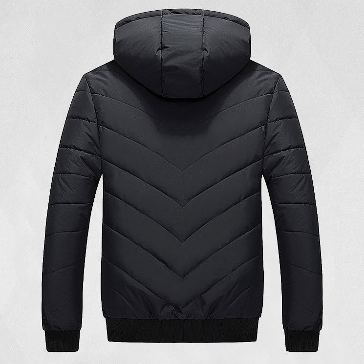 เสื้อโค้ทผู้ชาย รุ่นหนาบุซับขนแต่งฮู้ดถอดได้ (10119MM)