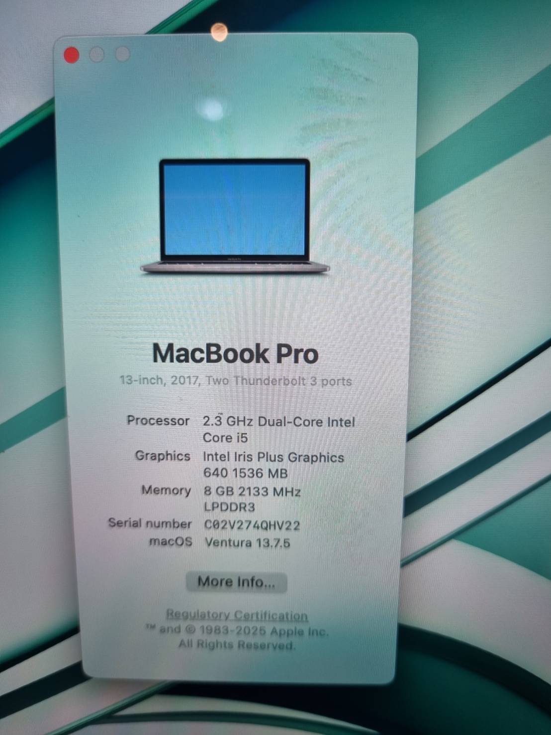 Macbook Pro 2017 13"